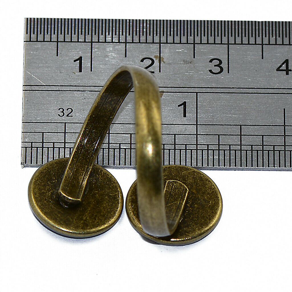 10 Pcs Retro Bronze Adjustable  Pad Base Blanks