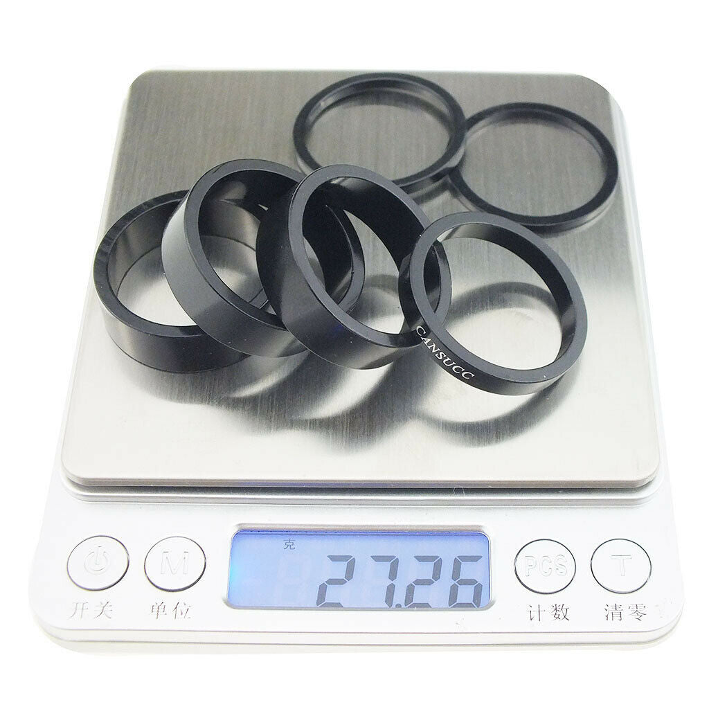 6 Pieces Lightweight Headset Spacers Mountain Road Bicycle Washers Fork