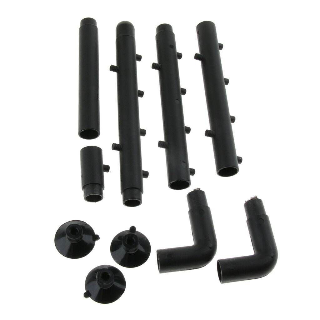 2Pcs Multi Function Rain Bar Unit Fish Tank Pond Outflow Pipe 60cm & 48cm (
