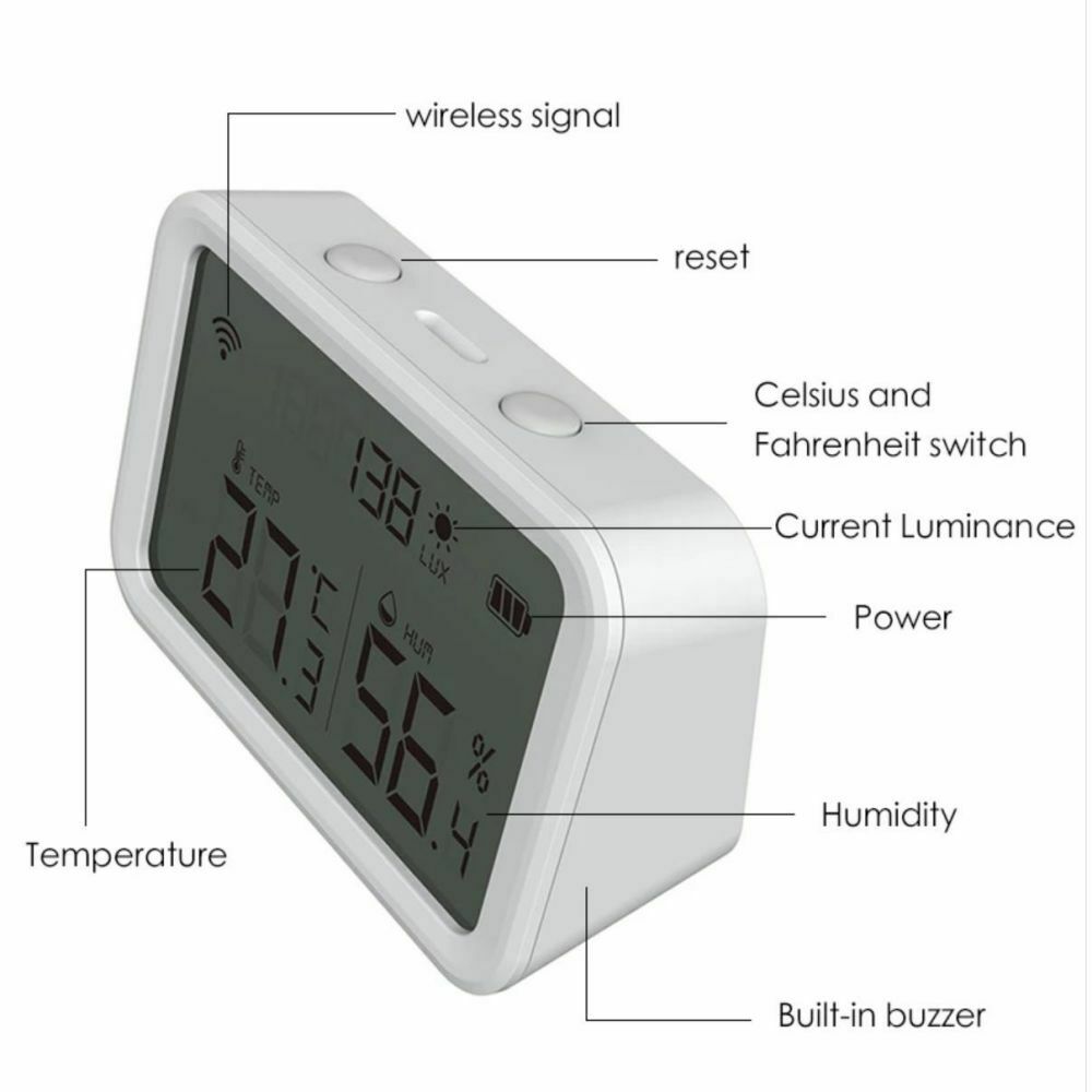 Temperature Humidity Sensor Wireless Hygrometer Smart Control Sensor Meter Gauge