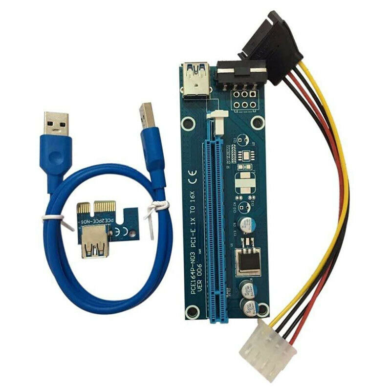 USB 3.0 Pcie PCI-E Express Riser Card 1X to 16X GPU Extender Riser Card AdapA9W9