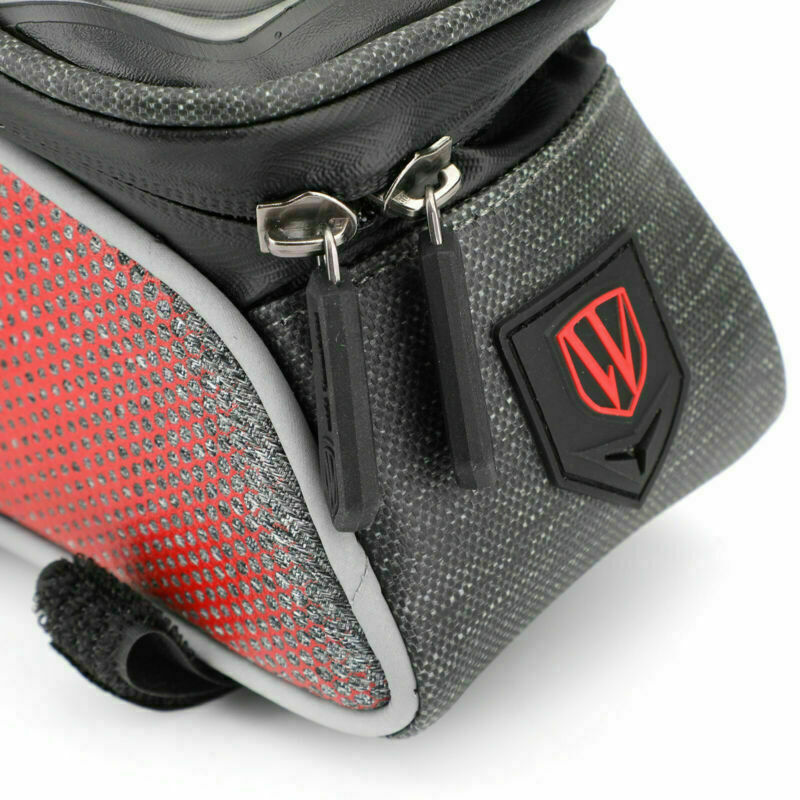 Bicycle Cycling Front Top Tube Frame Bag MTB Waterproof Phone Holder Case Red