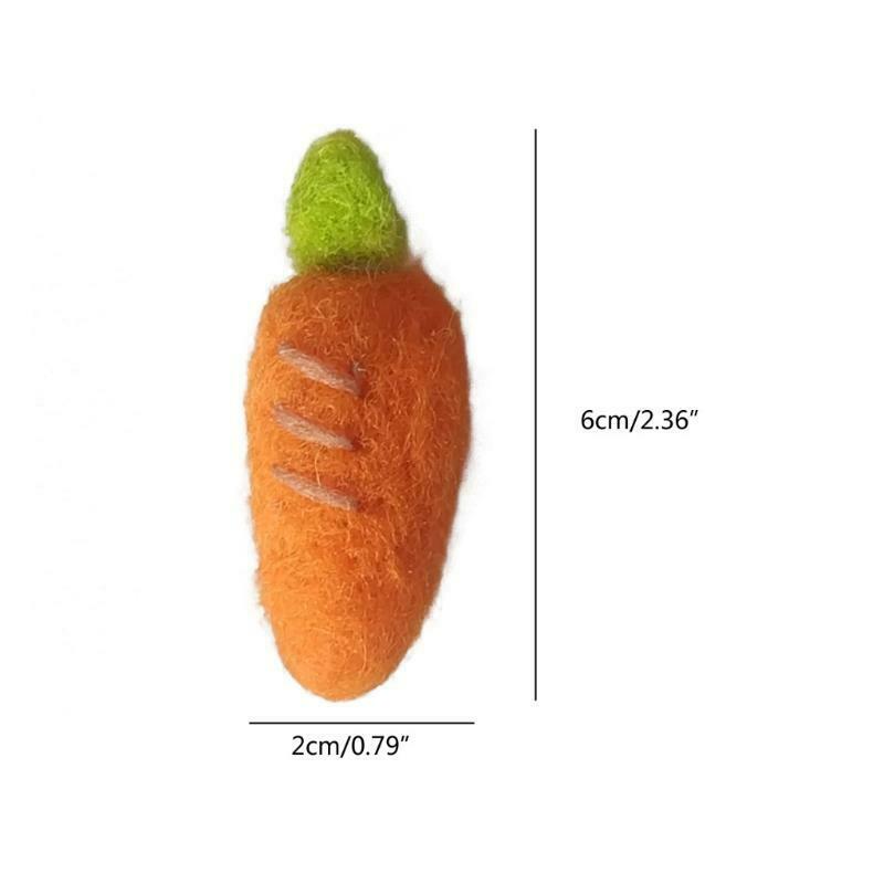 Newborn Photography Felt Carrot Shape Props Baby Girl Boy Photo Tool Handmade