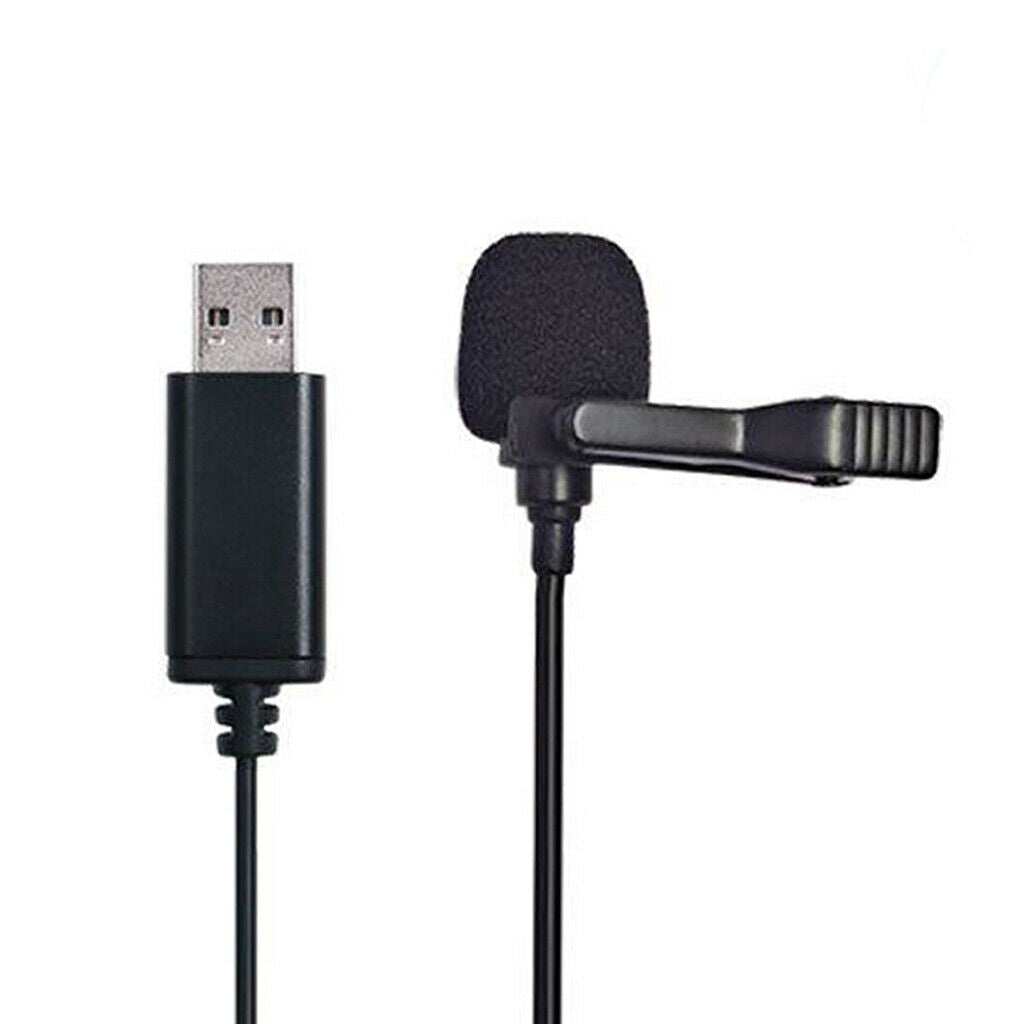 USB-C Lavalier Lapel Microphone Omnidirectional Mic For Smartphone Laptop PC