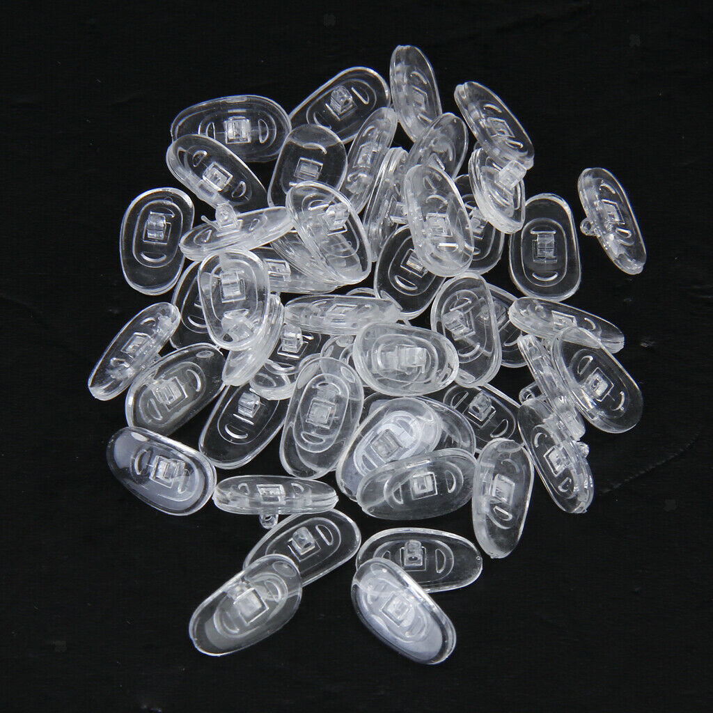 Eyeglasses Nose Pads 25pair Glasses Silicone Adhesive Anti-Slip Nosepads for