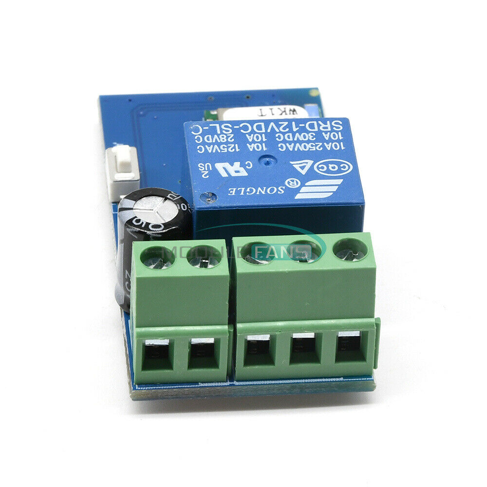 Wifi Relay Module Wireless Relay Switch Jog Mode Low Power DC 12V 5.2x2.8x2cm