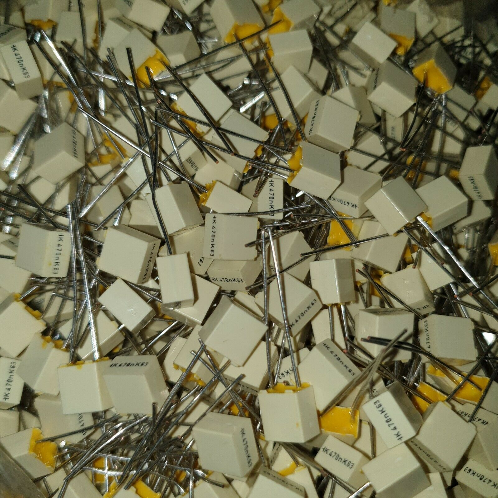25PCS NOS ARCOTRONICS 470nF 0.47uF 63V 10% HQ TUBE AMP MKT CAPS FOR AUDIO!