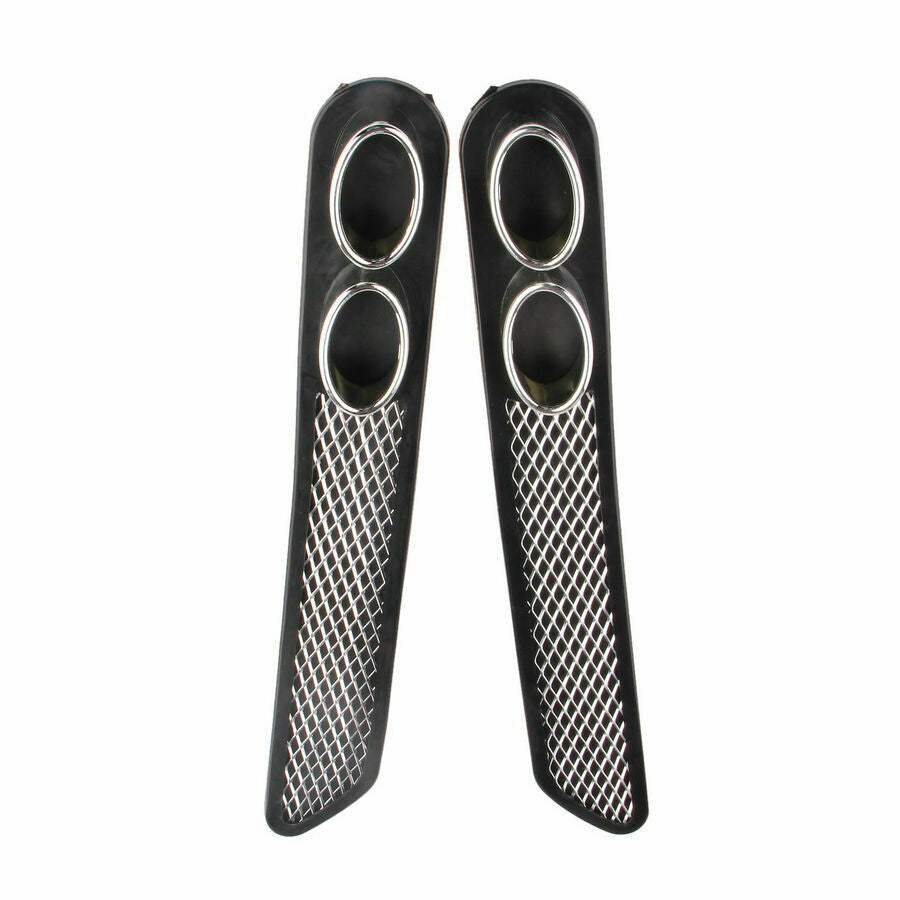 New Universal Air Flow breather vent CAR DIY Grille Side Rear Decor Fender Black