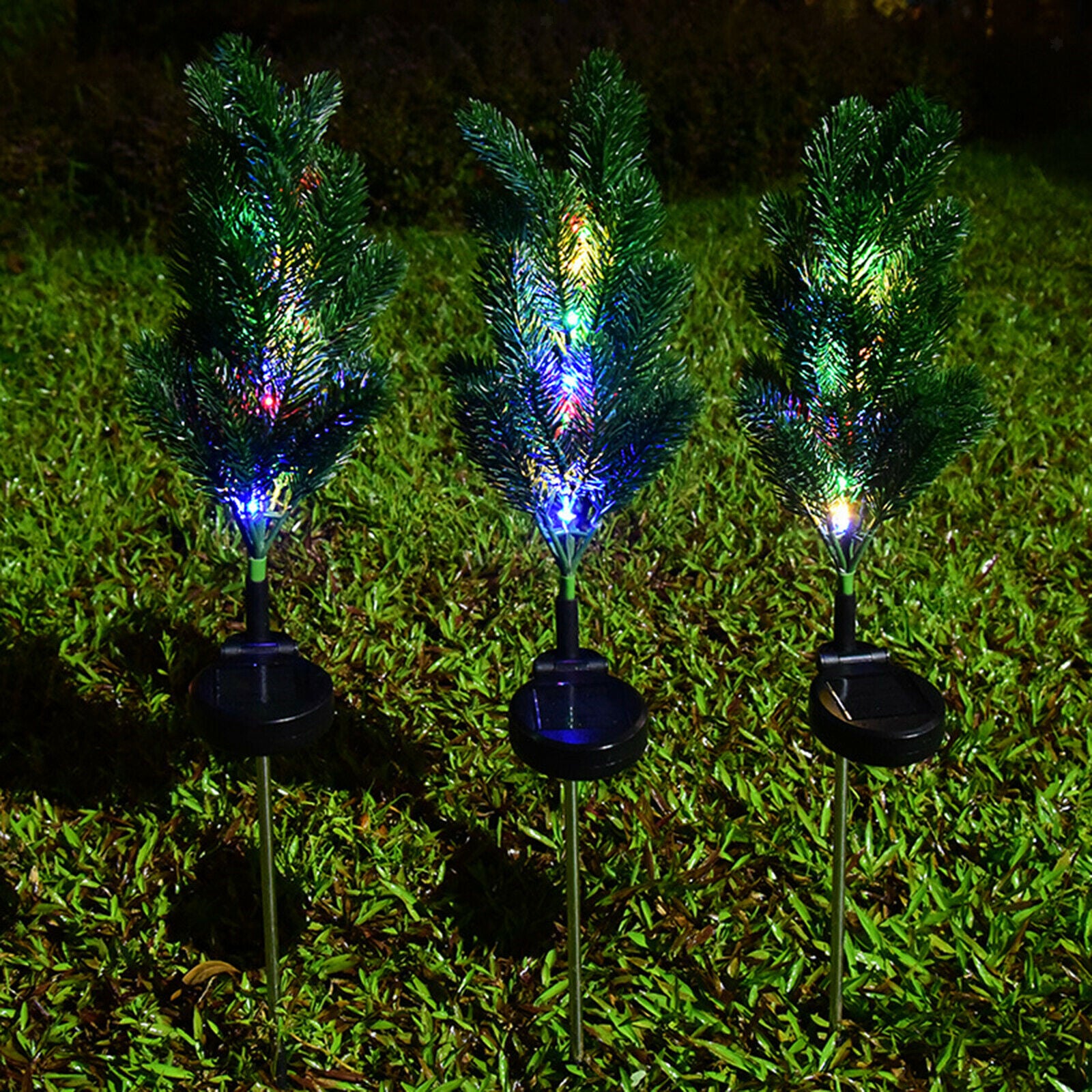 Solar Garden Stake Lights Christmas Tree Landscape Solar Powered for Porch