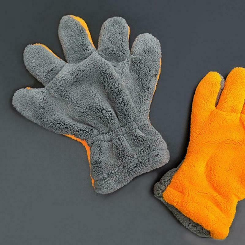 Gray + Orange High-quality Microfiber Car Washing Machine Cleaning Wash Car