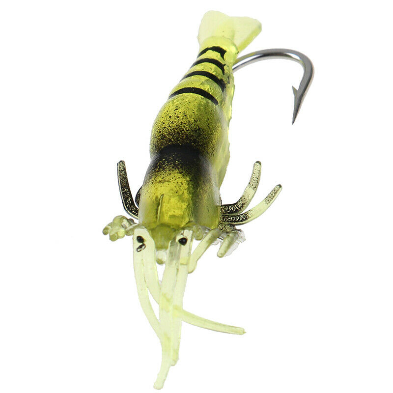 5pcs/lot Shrimp Fishing Lures Artificial Soft Insect Bait Silicone Bai|JCAUJ Kt