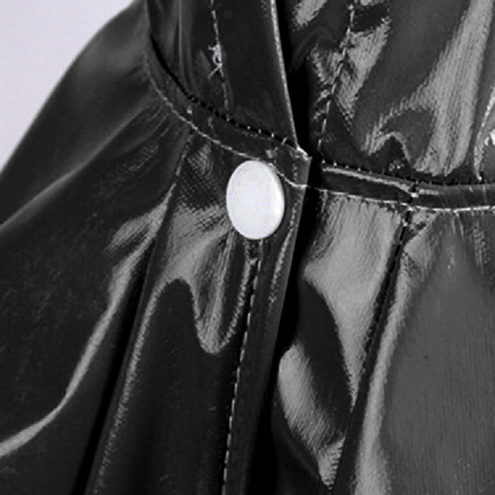 Dog Raincoat with Hood Doggie Reflective Jacket Waterproof S- XL black M