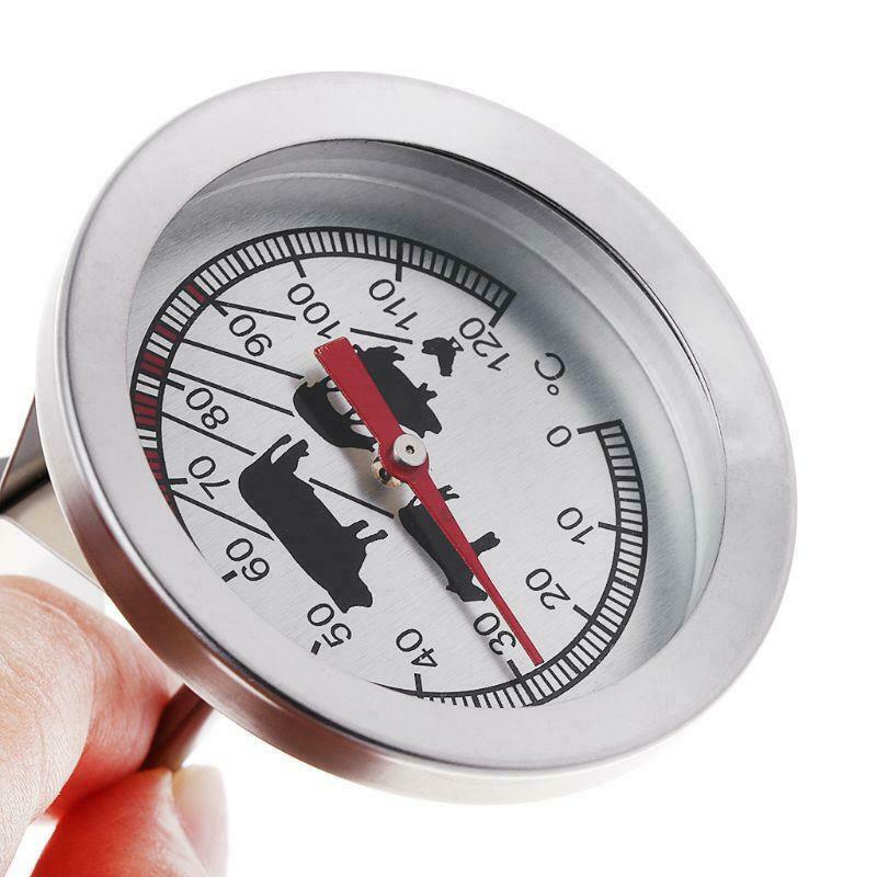 1Pcs Stainless steel BBQ Accessories Grill Meat Thermometer Dial Temperature