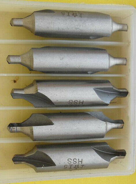 3pcs Shank HSS Double Ended Centre Drill 2mm x 5mm [M1]