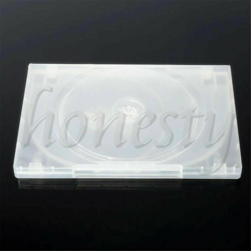 1pc Standard Clear 3 Disc Holds DVD CD Case Movie Box Storage Holder Cover 14mm