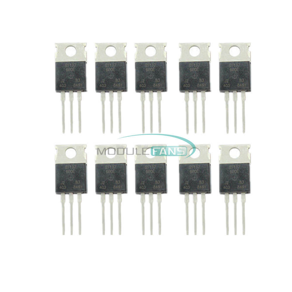 10PCS BT137-600E TO-220 BT137 600V 8A Triacs Thyristor M