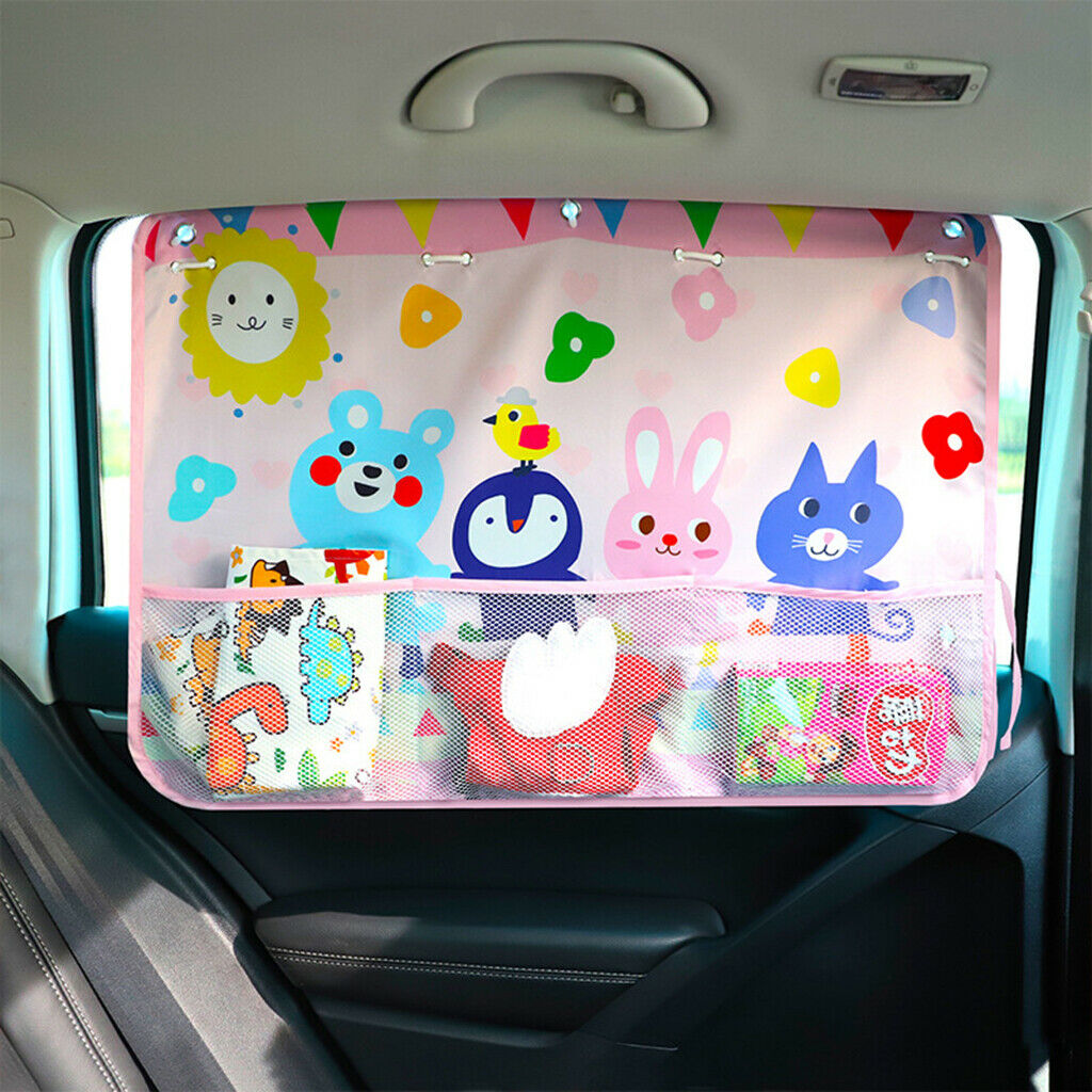 Multi-Function Storage Sunscreen Car Sunshade Curtain Style - 1