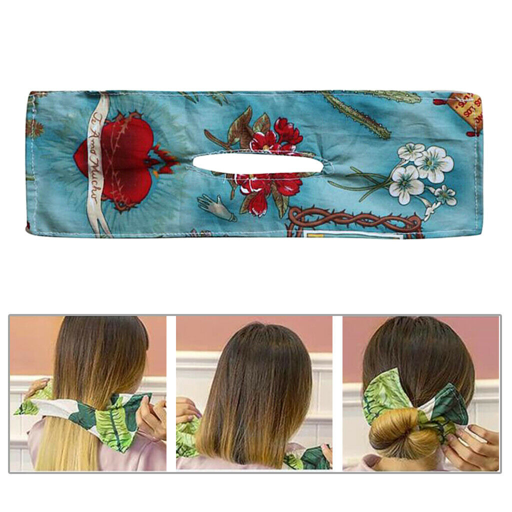 2 Pieces Summer Deft Bun Fashion Hair Bands Headband Braider DIY Accessories