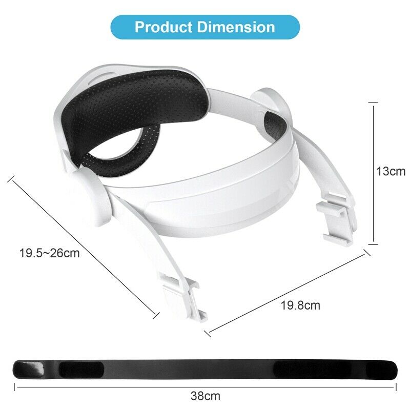 Head Strap for Oculus Quest 2, Adjustable Virtual Reality Glasses Halo Strap, C4