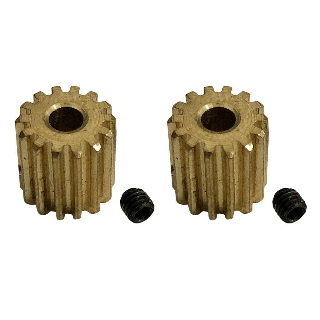 2Pcs Premium RC Cars Gear Metal Motor Gear Set for Xinlehong Q901 Q902 Q903