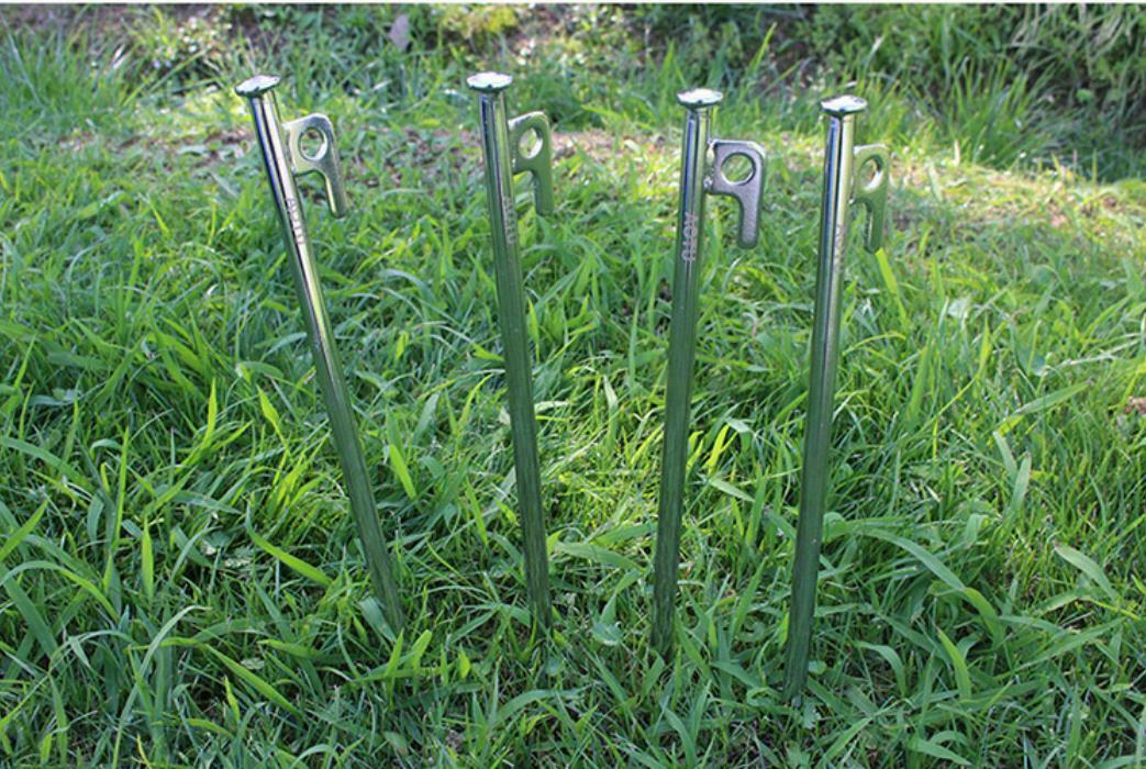 1Pcs 30cm Heavy Duty Steel Metal Tent Canopy Camping Stakes Peg Ground Nail