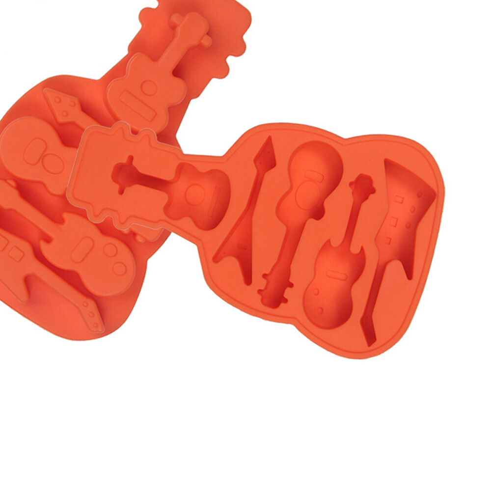 Guitar Silicone Mold Fondant Cake Chocolate Decorating Baking Tools Moul.l8