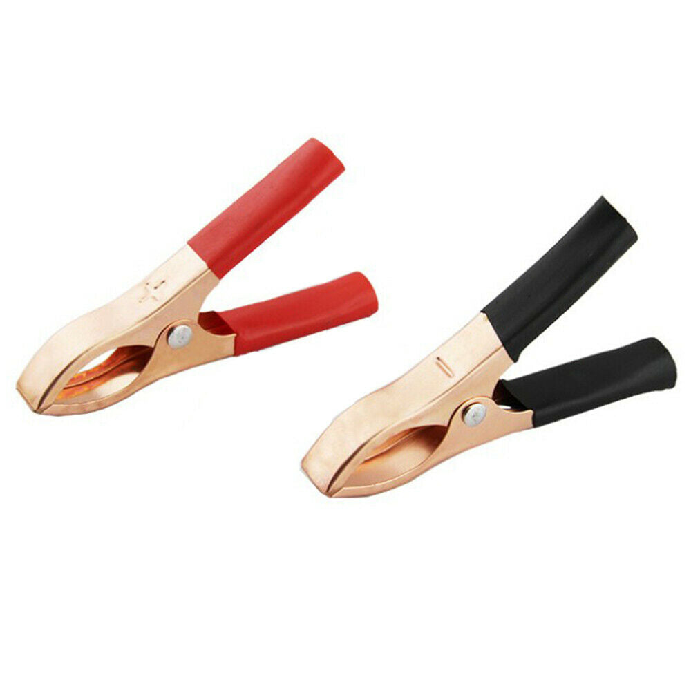 10PCS 30A Car Battery Clip Polishing Electroplating Copper Cables Alligator Clip