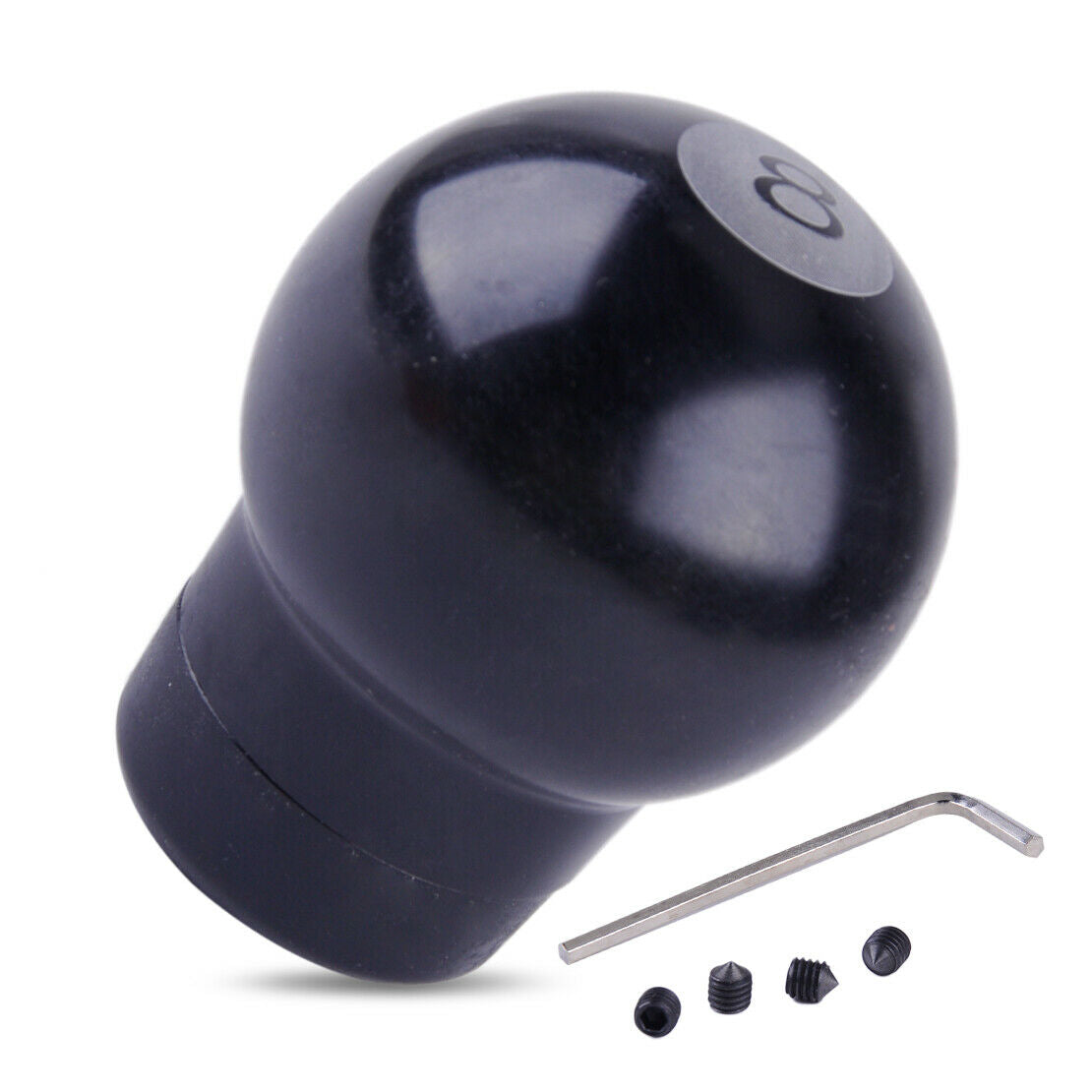 Car Truck Billiard Black Ball 8 Gear Shift Lever Knob Stick AT MT With Screw An