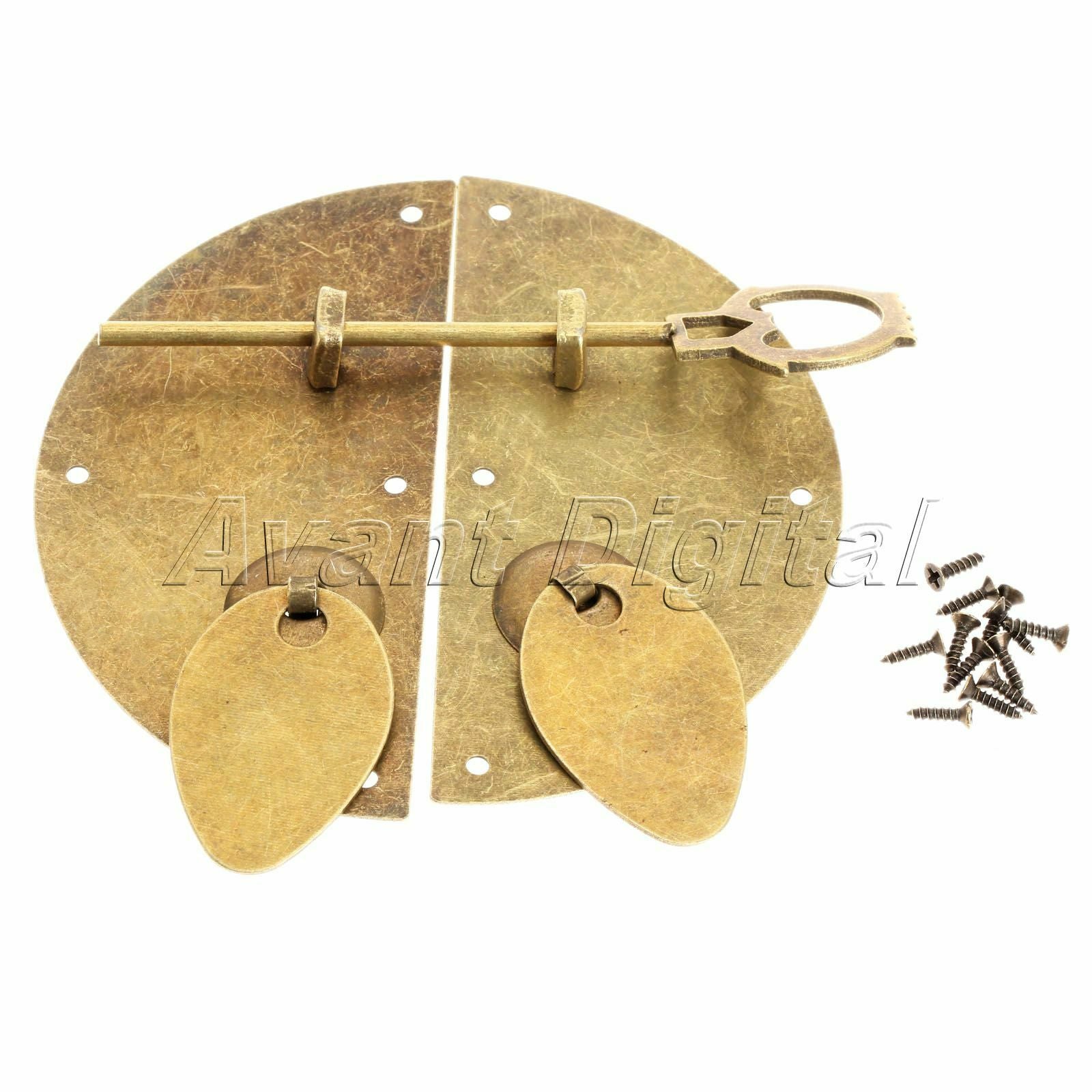 Ancient Type  Furniture Door Knocking Pull Lock LatchHardware with Bolt Unique