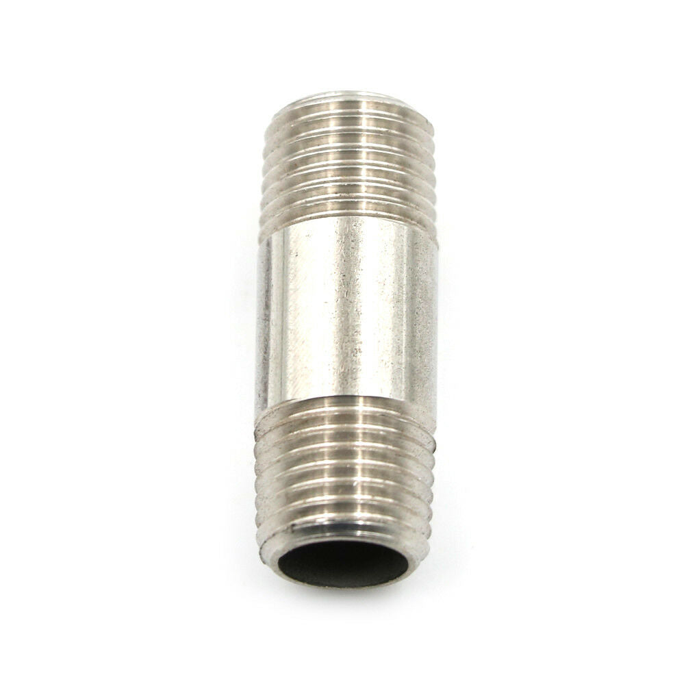 1/4"Male x 1/4" Male Threaded Pipe Fitting Stainless Steel SS304 NPT BDAU