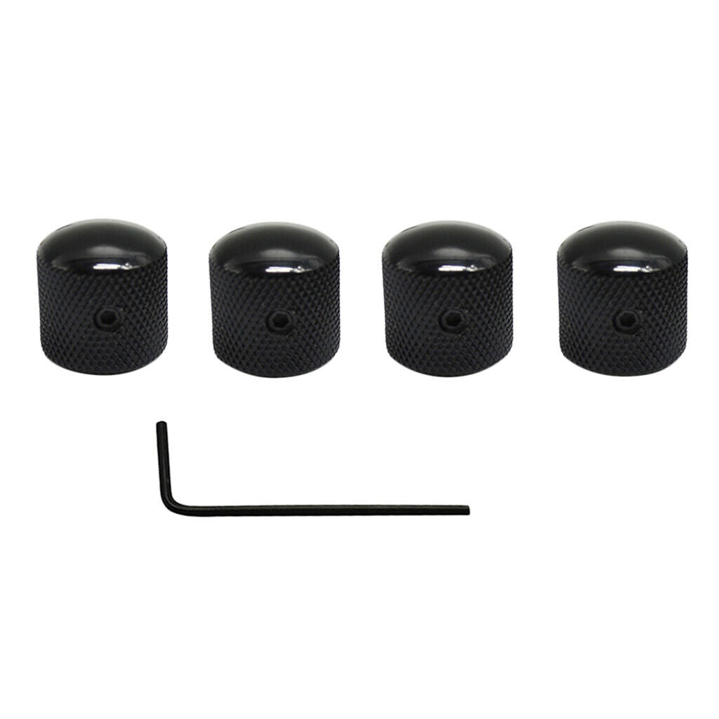 4x Tone Volume Control Knob Button + 3R3L Machine Heads for Guitar Replacement