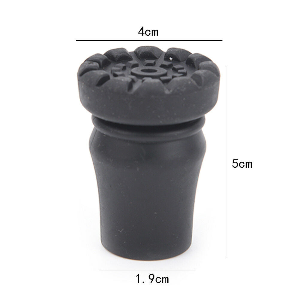 1X walking stick end tripod cane tip self standing rubber bob-slip end bot.l8