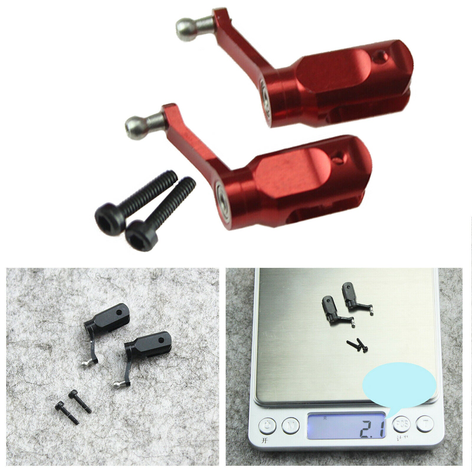 2Pcs Main Blade Clip XK.2.K110.016 for WLTOYS V977 XK K110 K120 RC Airplane