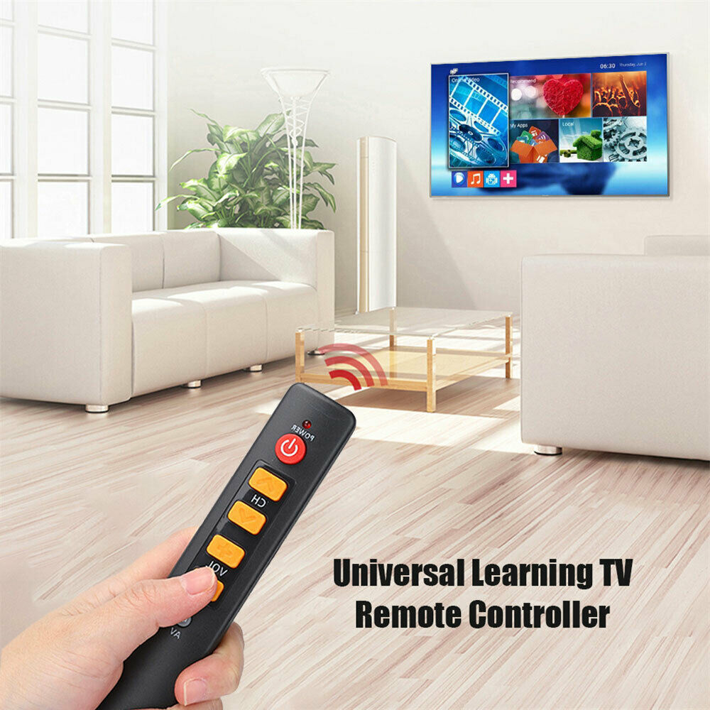 Learning Buttons Smart Remote Control for TV STB DVD DVB HIFI VCR Orange