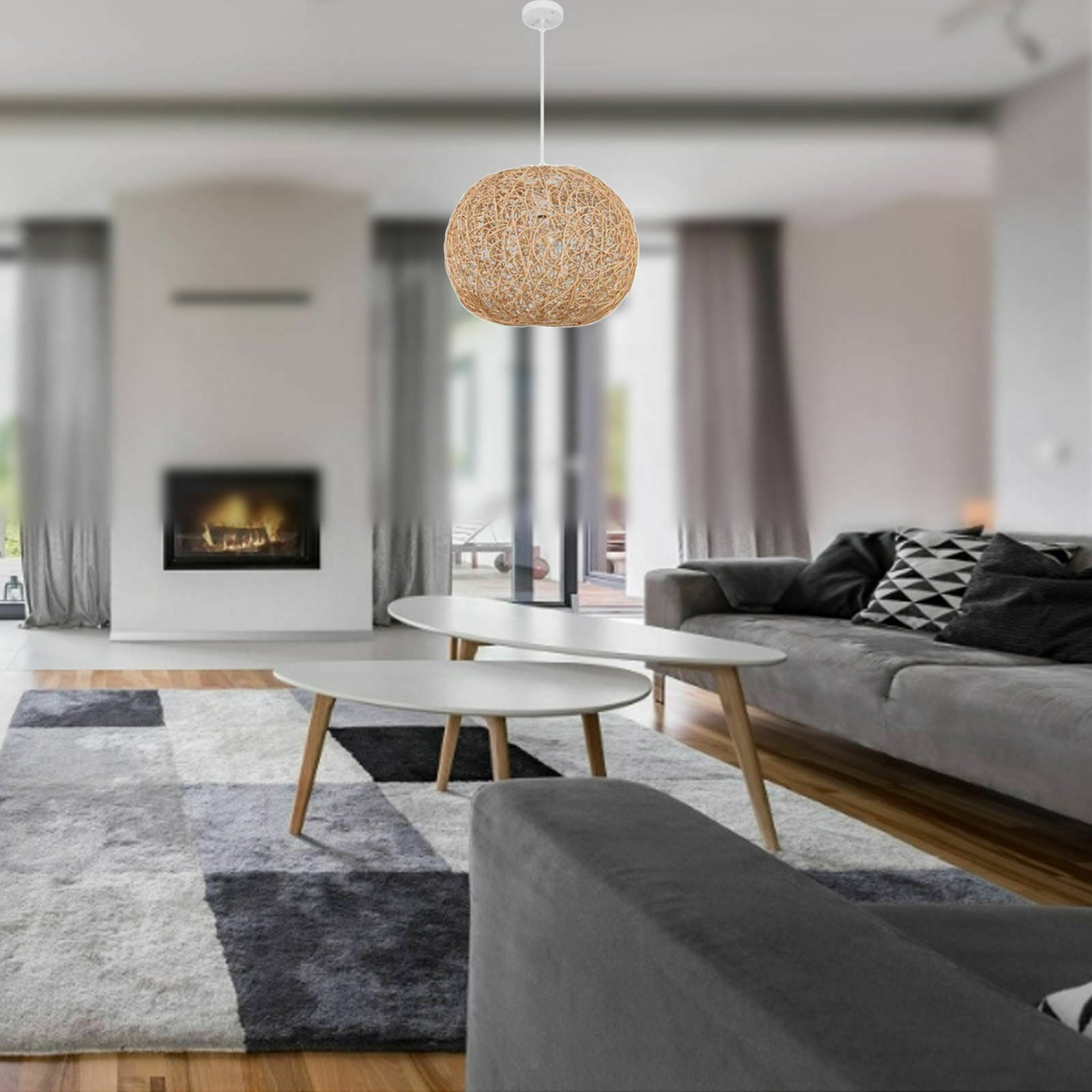 Pendant Light Unique Natural Hanging Lamp Dining Room Lighting Fixtures