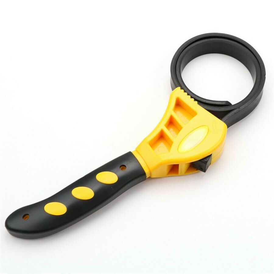 2x Adjustable Strap Wrench Set Hand Tool for Oil Filter for Auto Car Truck Boat