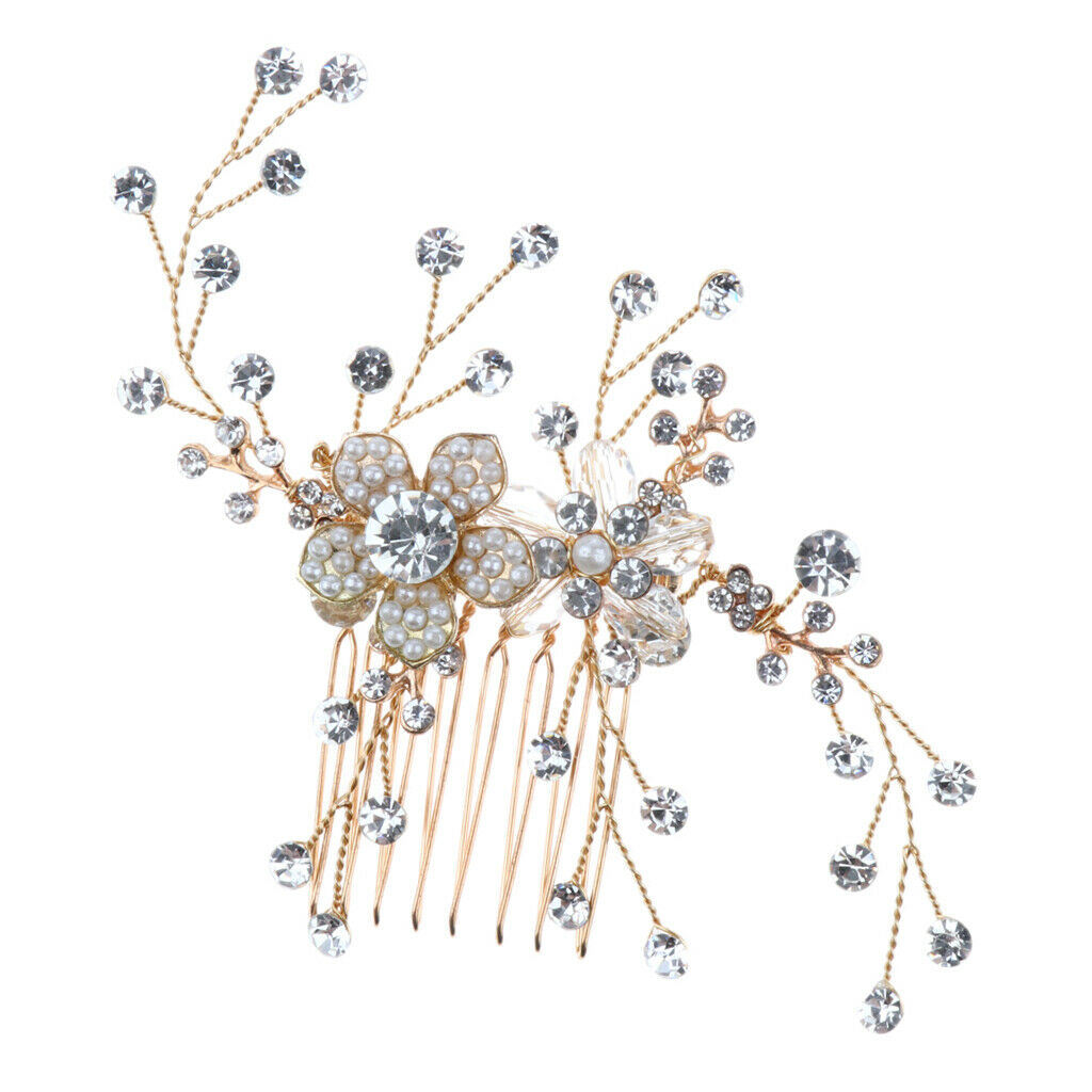 Bridal Hair Accessories Hair Comb with Crystal Rhinestone For Wedding Party