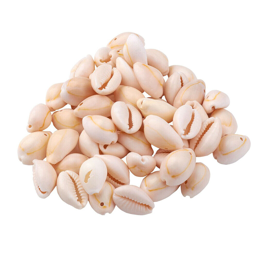 120-150pcs/box Natural Shell Beads Shell Oval Seashell Charms Jewelry Making