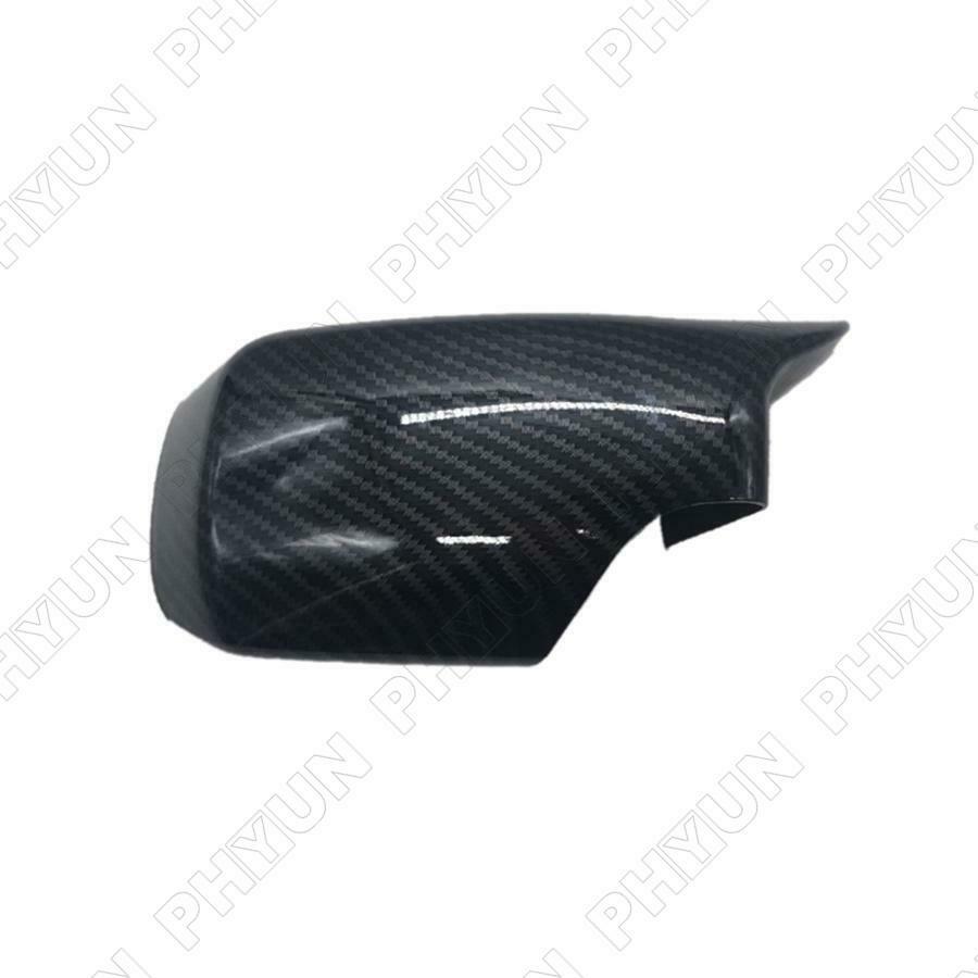 Carbon Fiber Look Car Side Mirror Cover Caps For BMW E46 Hatchback Sedan Touring