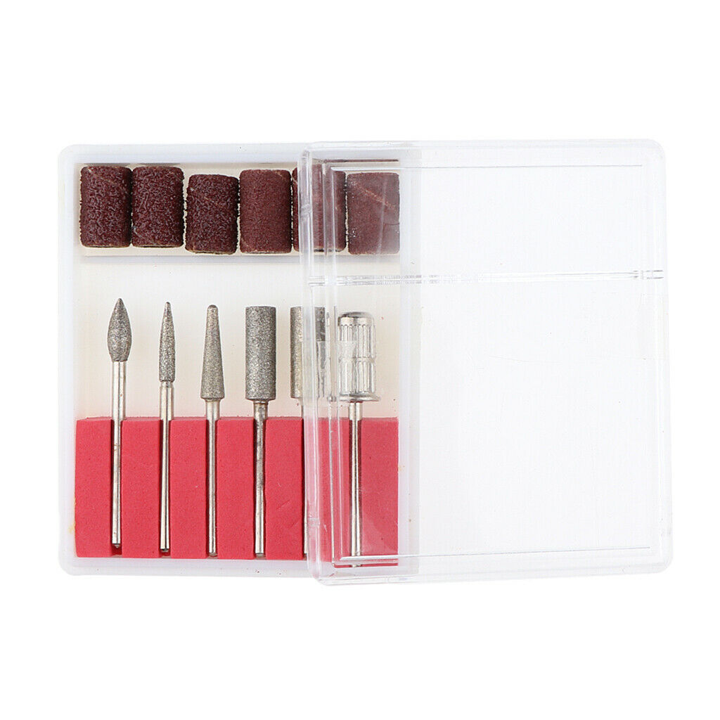 6pcs Nail Drill Bits Machine For Acrylic Nail Polish Cuticle Cleansing Tool