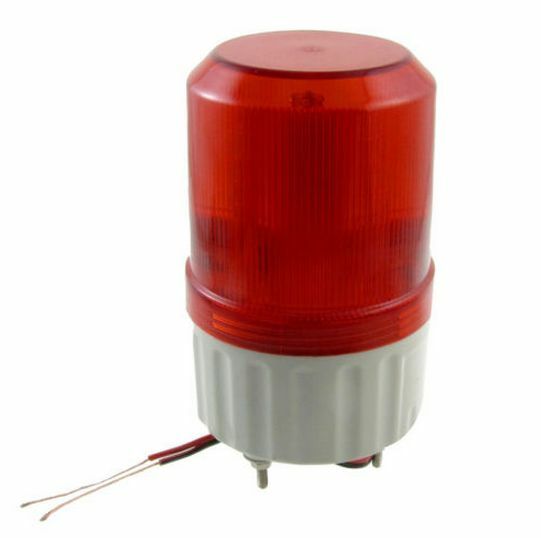 DC 24V Industrial Red LED Signal Warning Rotating Tower Lamp (Without sound)