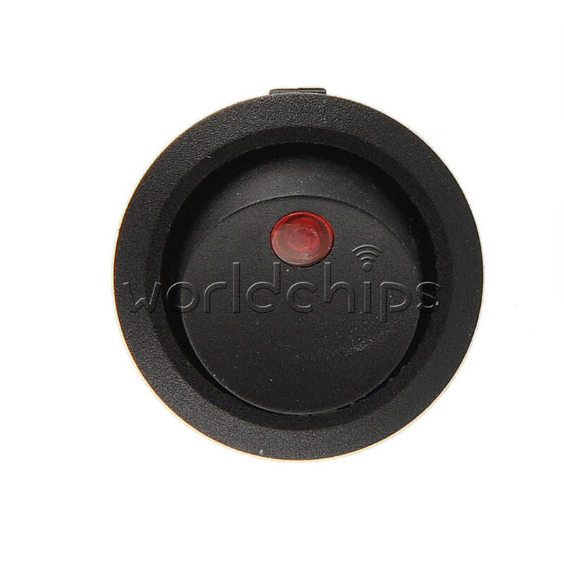 50Pcs Car Auto Boat Round Rocker ON-OFF Toggle Switch 12V LED Dot Light Red