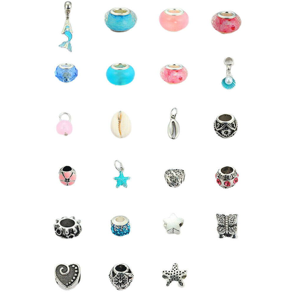2020 Christmas Countdown Calendar DIY Bracelet Making Kit for Girls Jewelry Gift