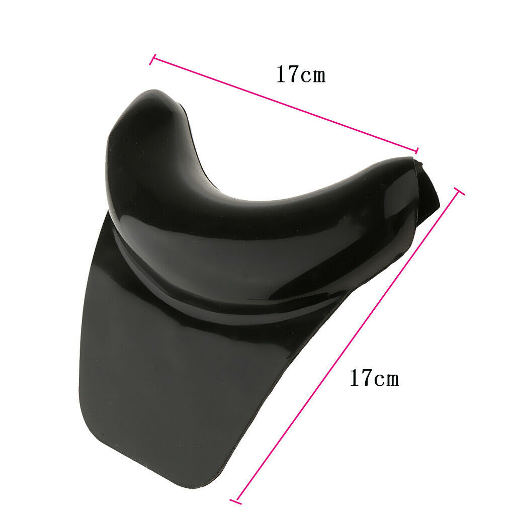 2pcs Neck Rest Cushion Neck Pillow Black Salon Durable 17x17x4cm Black