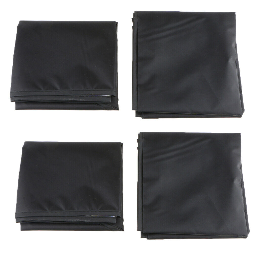 2 pairs of magnetic sun protection curtains with double sides for sloping