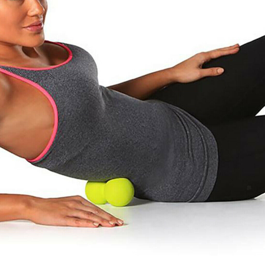 Double Lacrosse Myofascial Massage Ball   Point Pain Relief Green