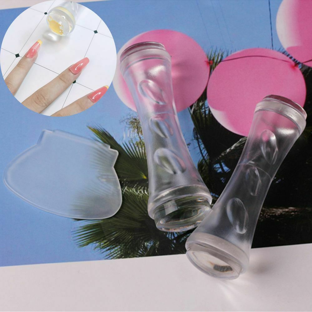 Scraper Manicure Silicone Nail Stamper Transfer Tool Nail Print Silicone Seal