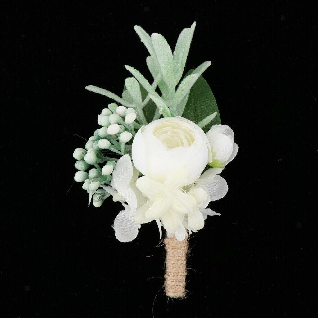 Wedding Artificial Corsage Bridal Groom Wedding Party Supplies C