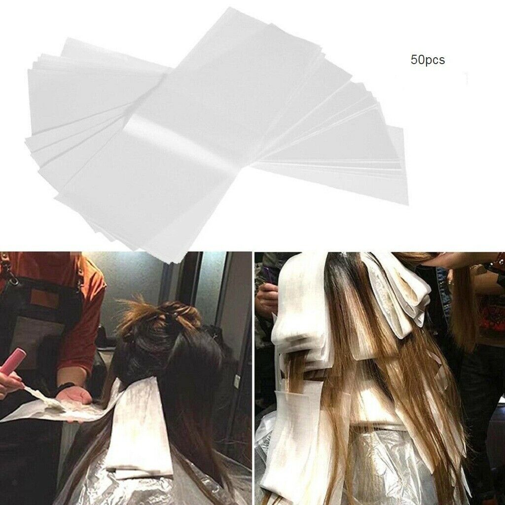 Lot of 50pcs Reusable Hair Coloring Highlighting Dye Paper Sheets