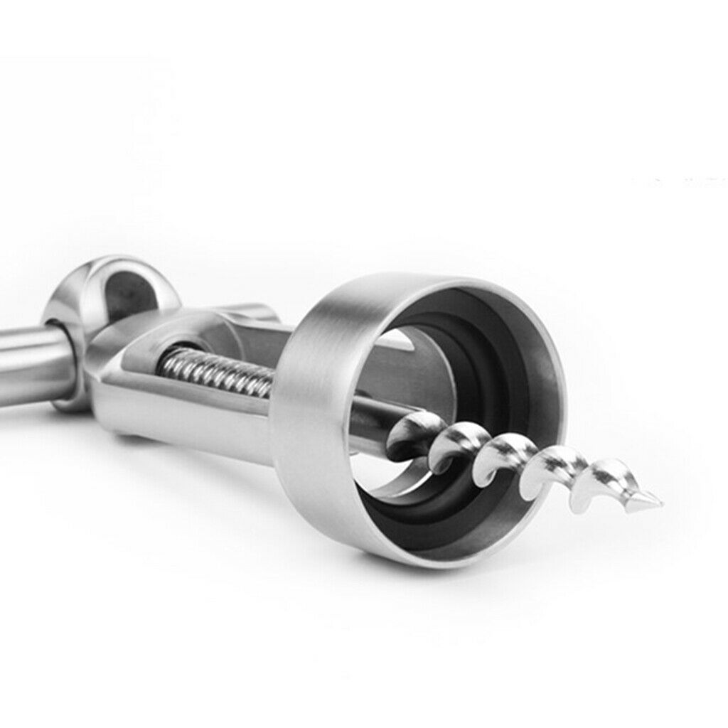 Stainless Steel Professional Corkscrew Hinge Waiters Wine Bottle Opener